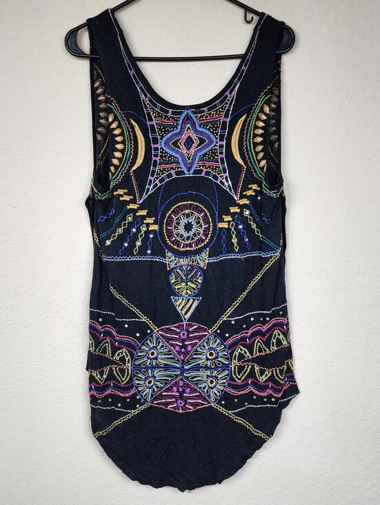 Free People Dresses & Skirts - Free People Beaded Embroidered Embellished Tunic Dress
